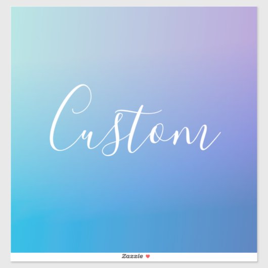 Sticker Écriture de script modifiable moderne | Ombre colo (Feuille)