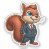 Sticker écureuil, animaux de patron (Devant)