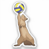 Sticker Écureuil avec volleyball (Recto)