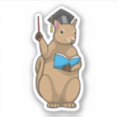Sticker Écureuil comme enseignant avec livre (Devant)