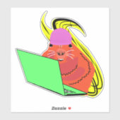 Sticker Écureuil coquin #106 (Feuille)