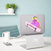 Sticker Écureuil coquin #116 Nom des filles (Ordinateur portable sur le bureau)