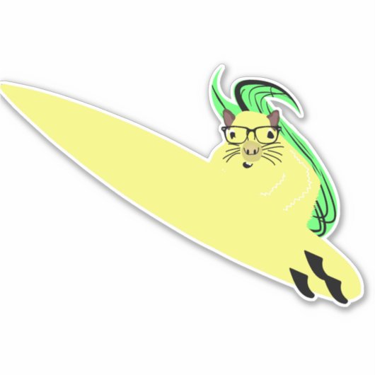 Sticker Écureuil coquin #129 (Devant)