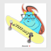 Sticker Écureuil coquin #131 Nom des filles (Feuille)