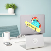 Sticker Écureuil coquin #131 Nom des filles (Ordinateur portable sur le bureau)