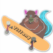 Sticker Écureuil coquin #132 Nom des filles (Devant)