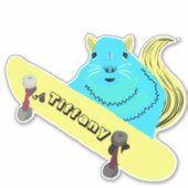 Sticker Écureuil coquin #134 Nom des filles (Devant)