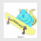 Sticker Écureuil coquin #134 Nom des filles (Feuille)