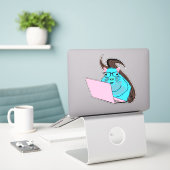 Sticker Écureuil coquin #137 (Ordinateur portable sur le bureau)