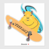 Sticker Écureuil coquin #141 Nom des filles (Feuille)