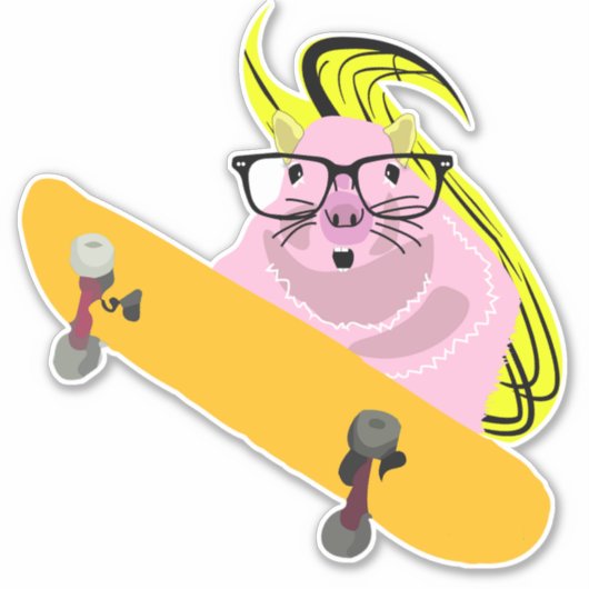 Sticker Écureuil coquin #147 (Devant)