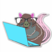 Sticker Écureuil coquin #148 (Devant)