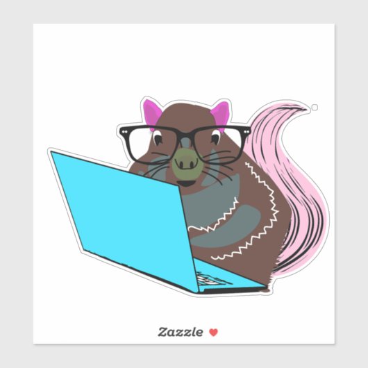 Sticker Écureuil coquin #148 (Feuille)