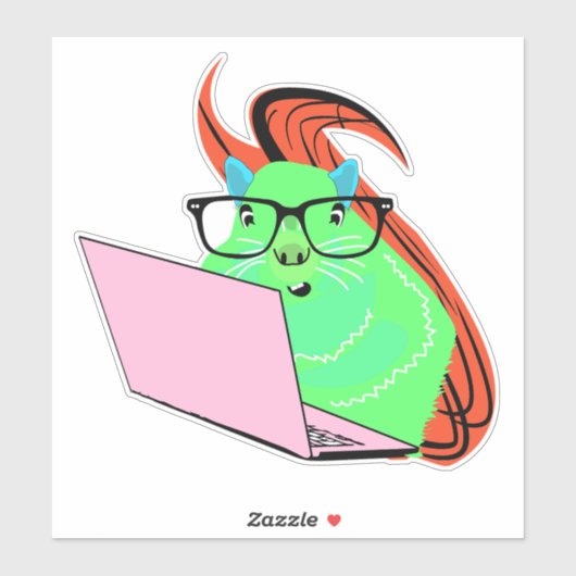 Sticker Écureuil coquin #163 (Feuille)