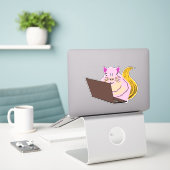 Sticker Écureuil coquin #165 (Ordinateur portable sur le bureau)