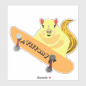 Sticker Écureuil coquin #169 Nom des filles (Feuille)