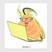 Sticker Écureuil coquin #176 (Feuille)