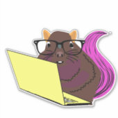 Sticker Écureuil coquin #214 (Devant)