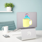 Sticker Écureuil coquin #231 (Ordinateur portable sur le bureau)