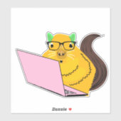Sticker Écureuil coquin #239 (Feuille)