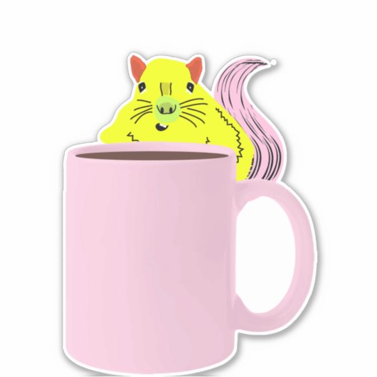 Sticker Écureuil coquin #341 (Devant)