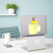 Sticker Écureuil coquin #413 (Ordinateur portable sur le bureau)