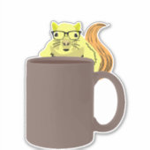 Sticker Écureuil coquin #419 (Devant)