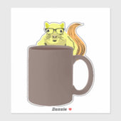 Sticker Écureuil coquin #419 (Feuille)