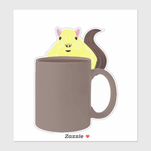 Sticker Écureuil coquin #432 (Feuille)