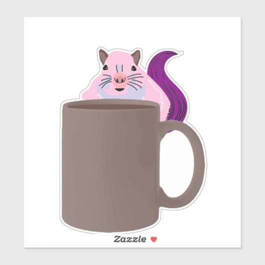 Sticker Écureuil coquin #456 (Feuille)