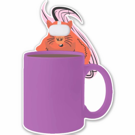 Sticker Écureuil coquin #469 (Devant)