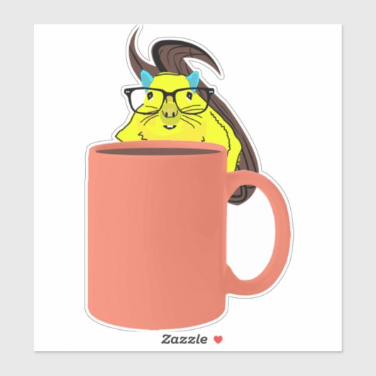 Sticker Écureuil coquin #493 (Feuille)