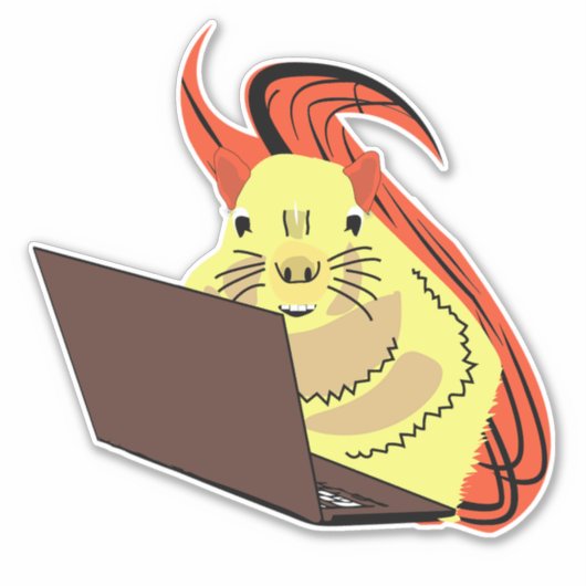 Sticker Écureuil coquin #51 (Devant)