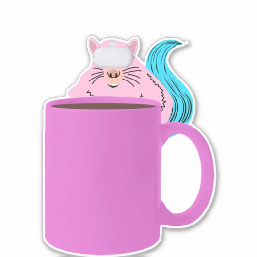 Sticker Écureuil coquin #539 (Devant)