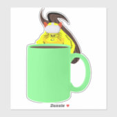 Sticker Écureuil coquin #620 (Feuille)