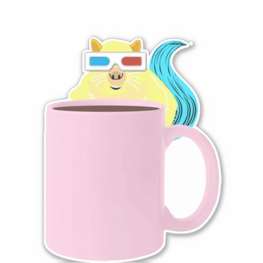 Sticker Écureuil coquin #690 (Devant)