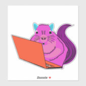Sticker Écureuil coquin #76 (Feuille)