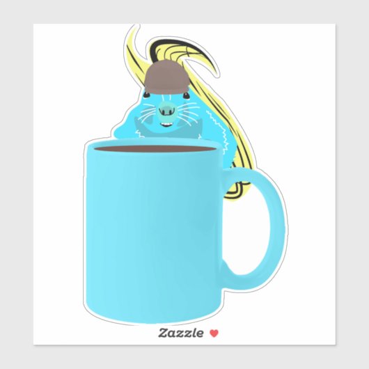 Sticker Écureuil coquin #824 (Feuille)