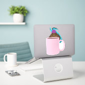 Sticker Écureuil coquin #841 (Ordinateur portable sur le bureau)