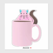 Sticker Écureuil coquin #863 (Feuille)