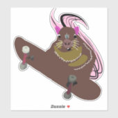 Sticker Écureuil coquin #87 (Feuille)