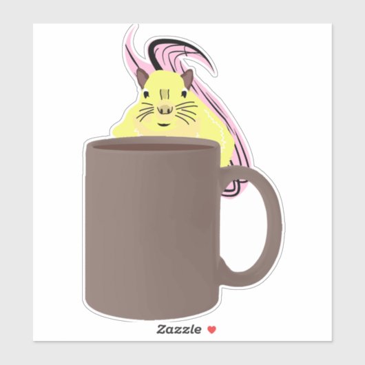 Sticker Écureuil coquin #879 (Feuille)