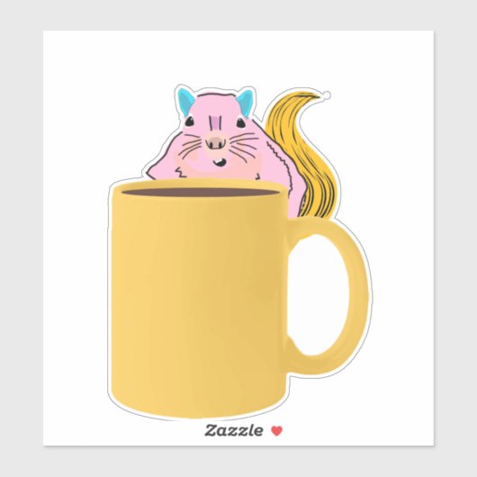 Sticker Écureuil coquin #891 (Feuille)