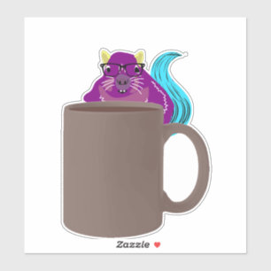 Sticker Écureuil coquin #894