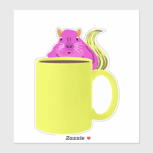 Sticker Écureuil coquin #922 (Feuille)