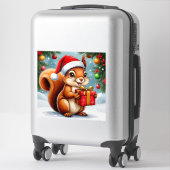 Sticker Écureuil de dessin animé adorable (Sur valise)