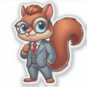 Sticker écureuil, écureuil patron (Devant)