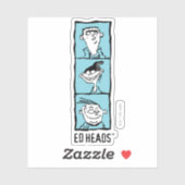 Sticker Ed, Edd, n Eddy - Ed Heads (Feuille)