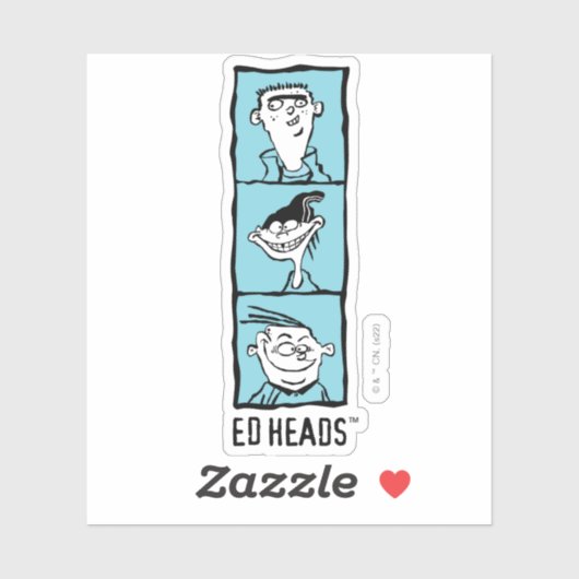 Sticker Ed, Edd, n Eddy - Ed Heads (Feuille)