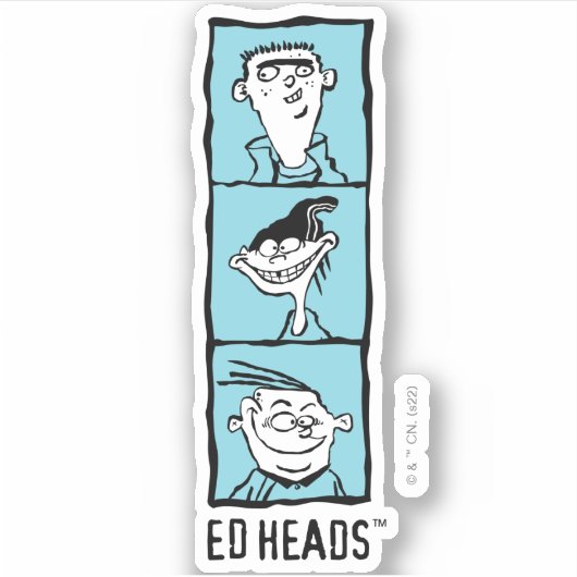 Sticker Ed, Edd, n Eddy - Ed Heads (Devant)